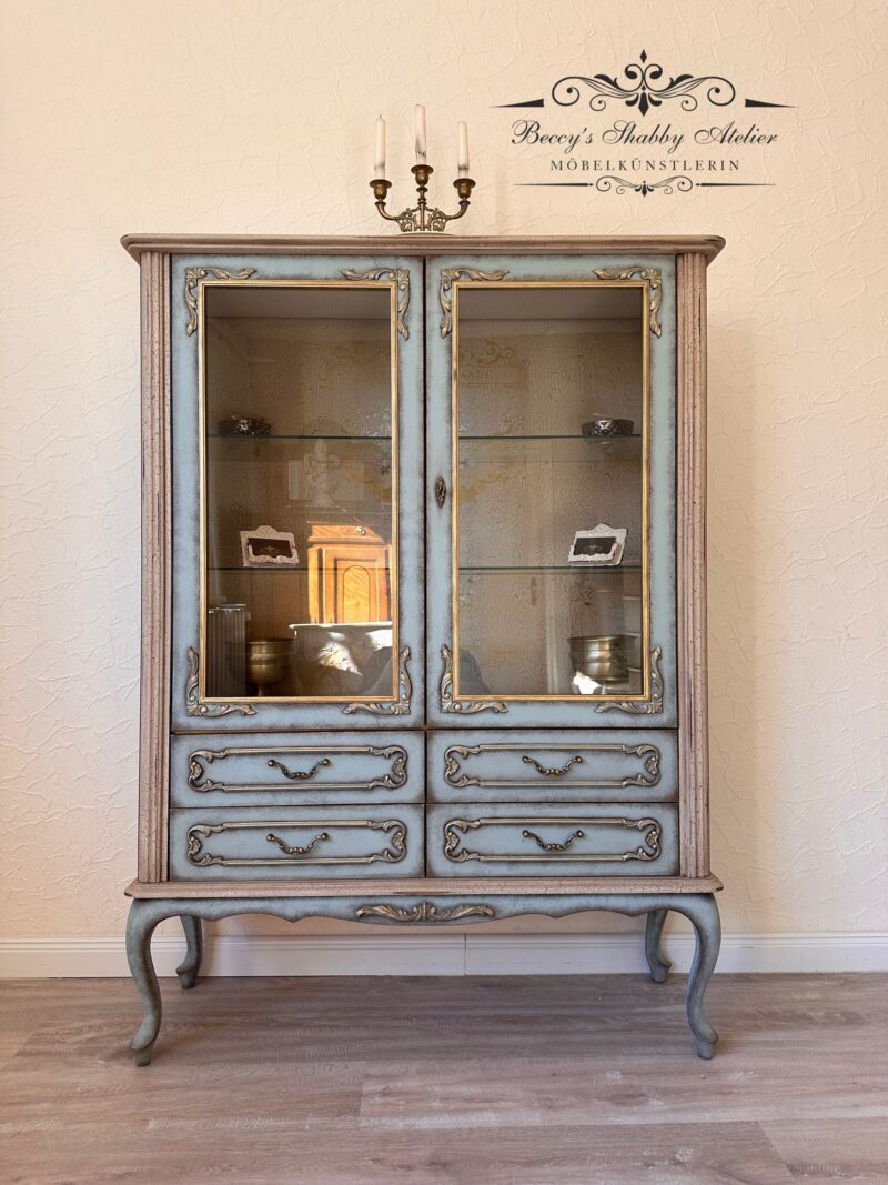 Chippendale Vitrine Les Roses – Bild 16
