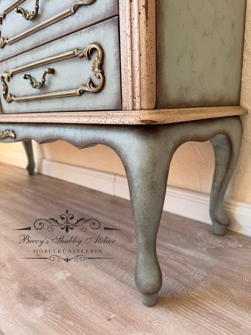 Chippendale Vitrine Les Roses – Bild 11