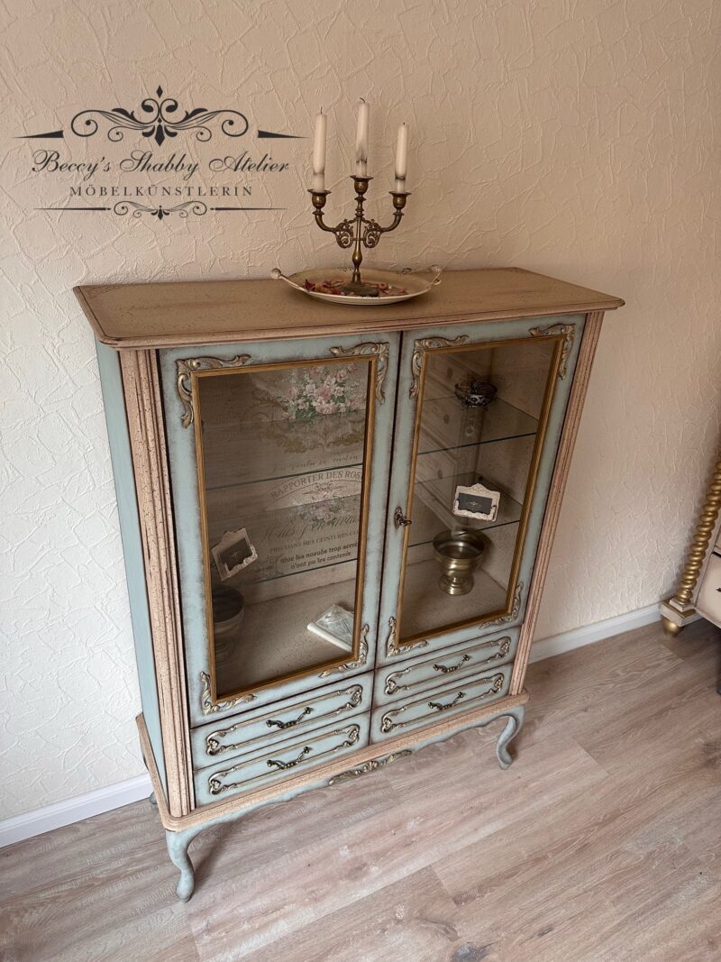 Chippendale Vitrine Les Roses – Bild 19