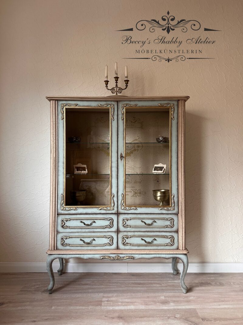 Chippendale Vitrine Les Roses – Bild 22