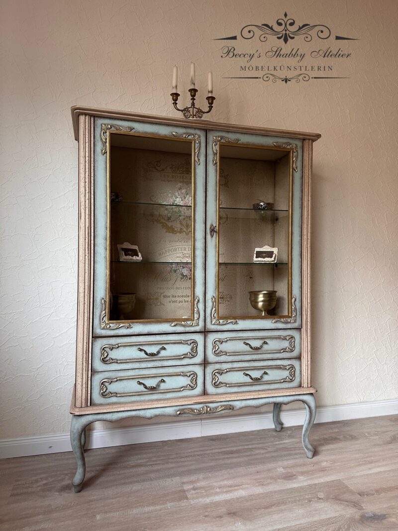 Chippendale Vitrine Les Roses