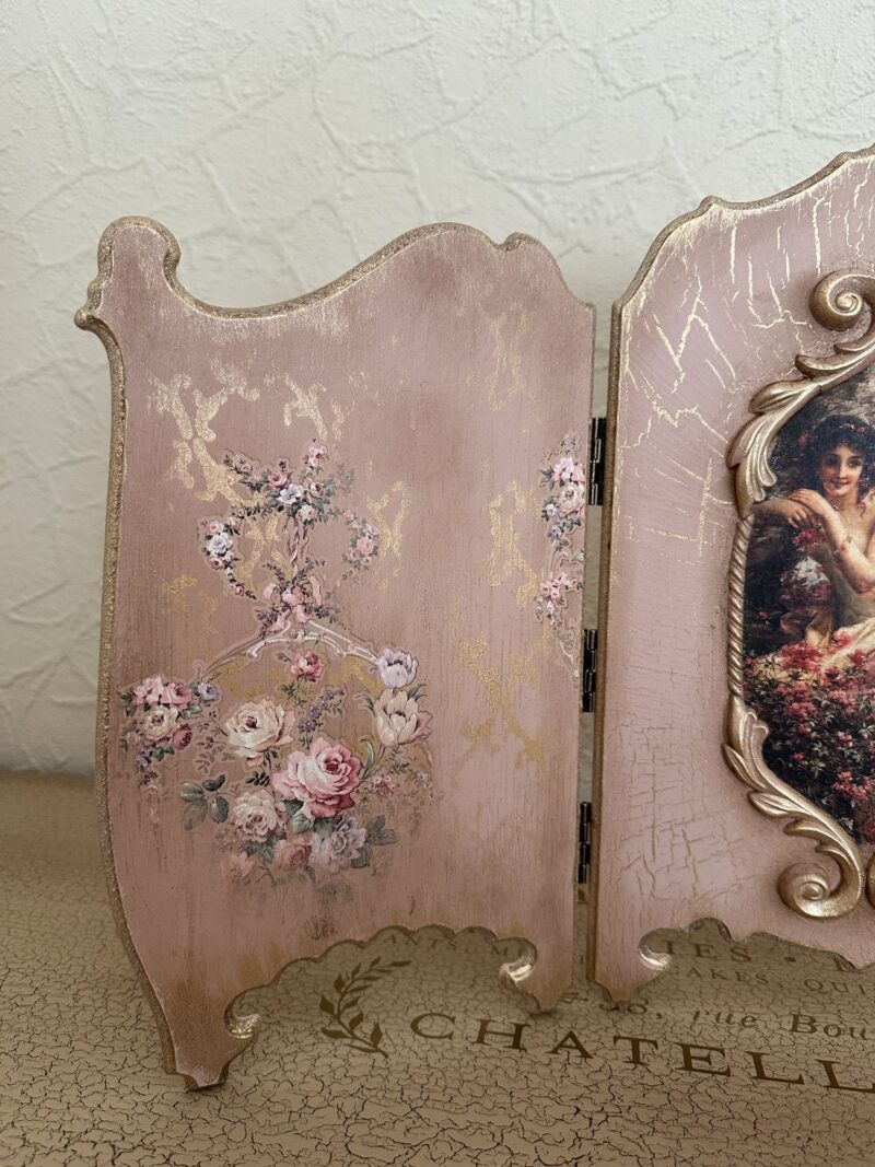 Bild Shabby chic, MDF Triptychon holzschild Brocante, Dekoration – Bild 5