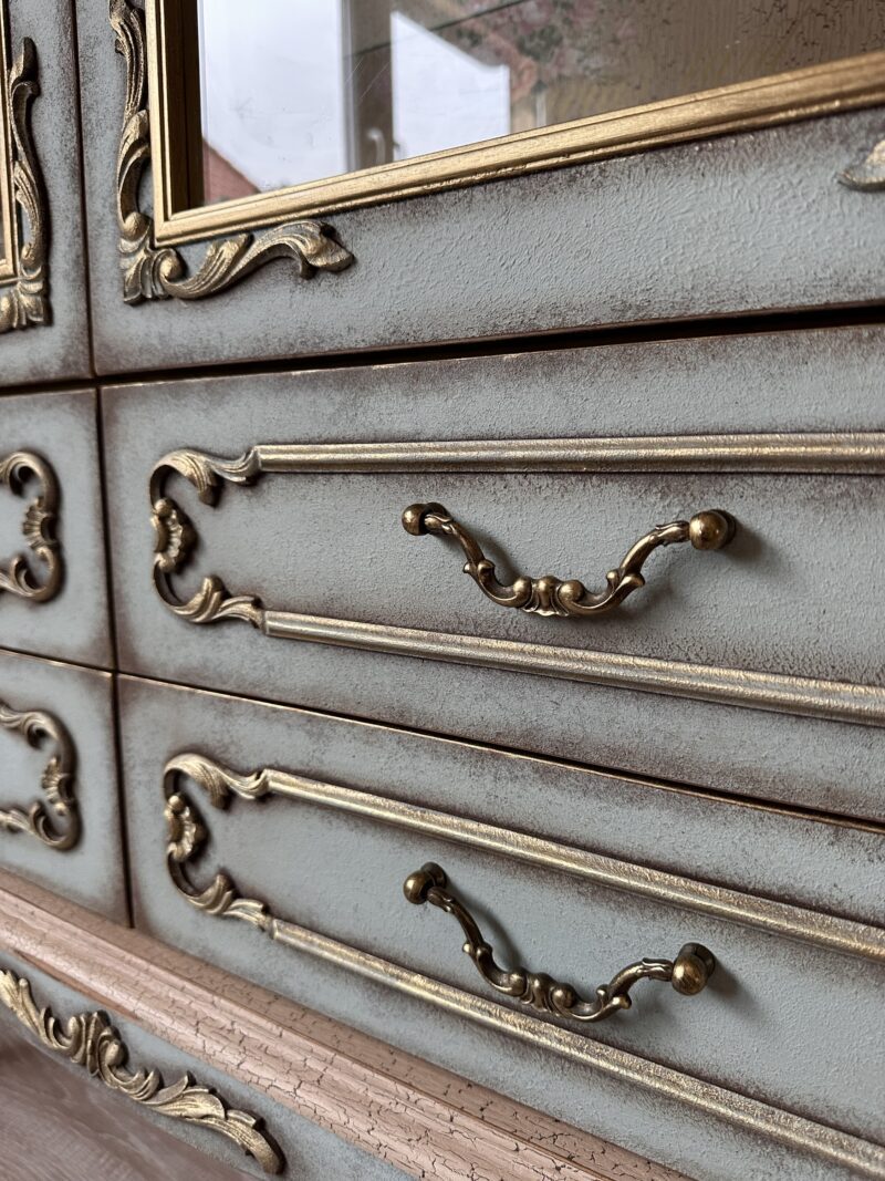 Chippendale Vitrine Les Roses – Bild 7