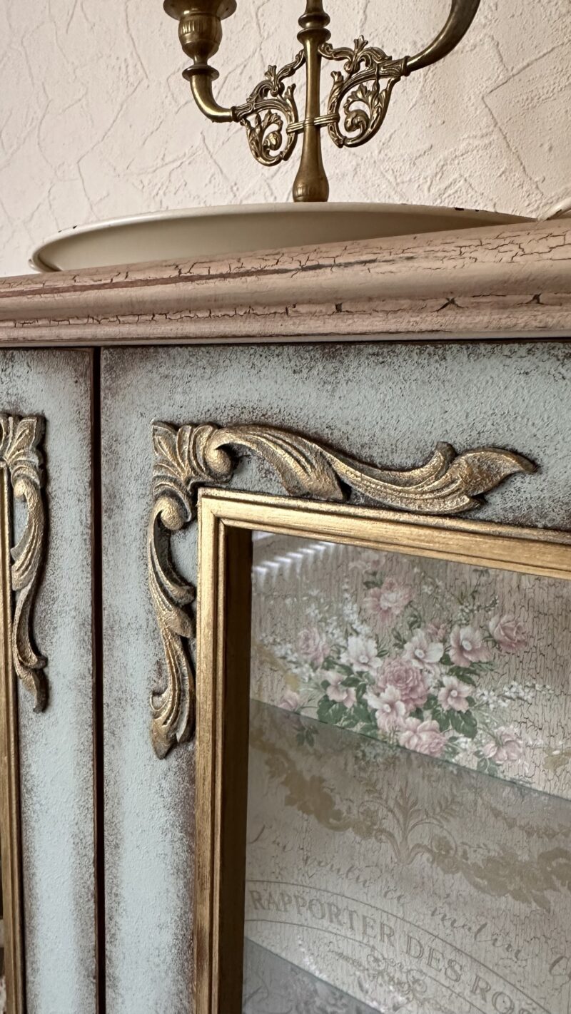 Chippendale Vitrine Les Roses – Bild 8