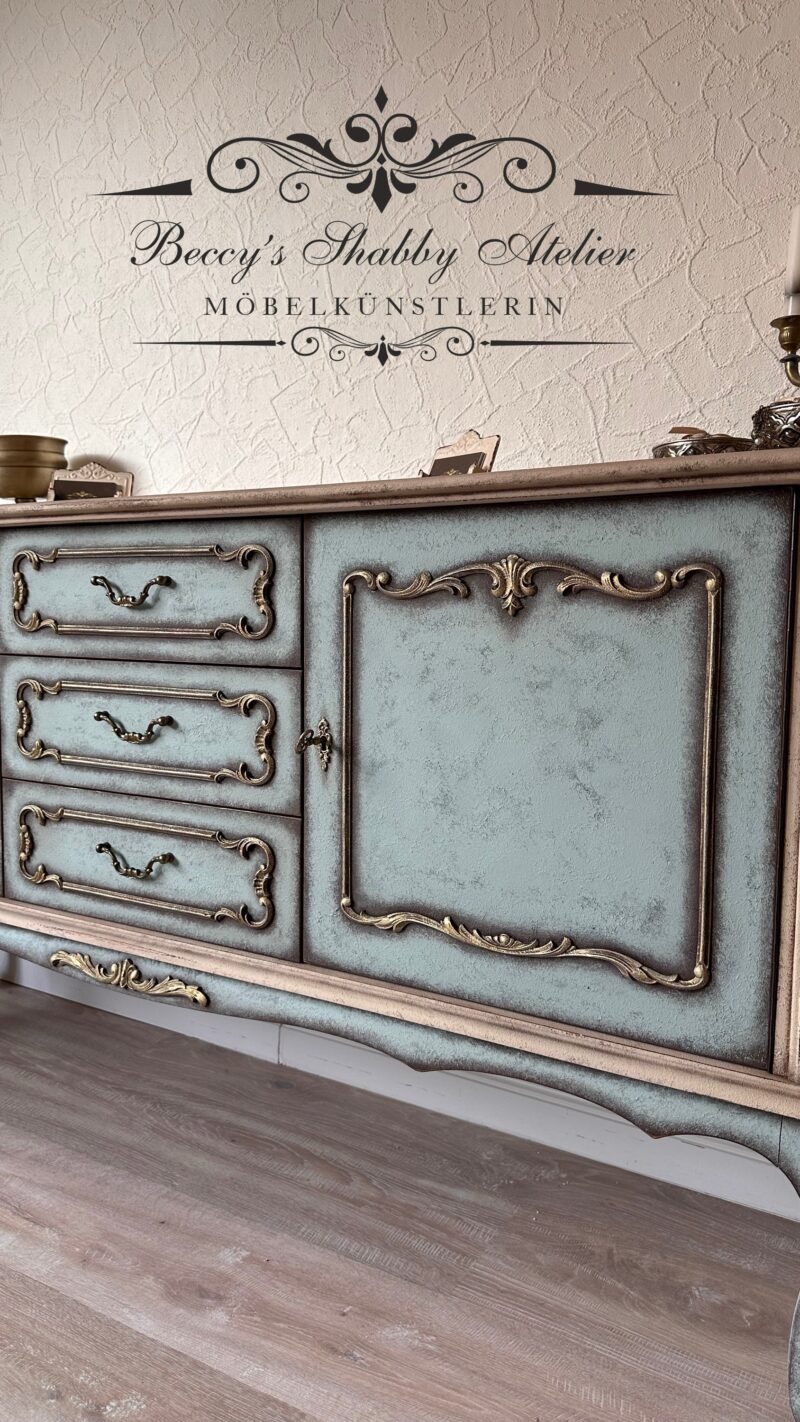 Chippendale Kommode Les Roses – Bild 5