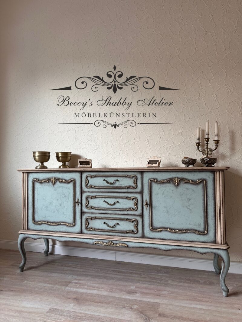 Chippendale Kommode Les Roses – Bild 8