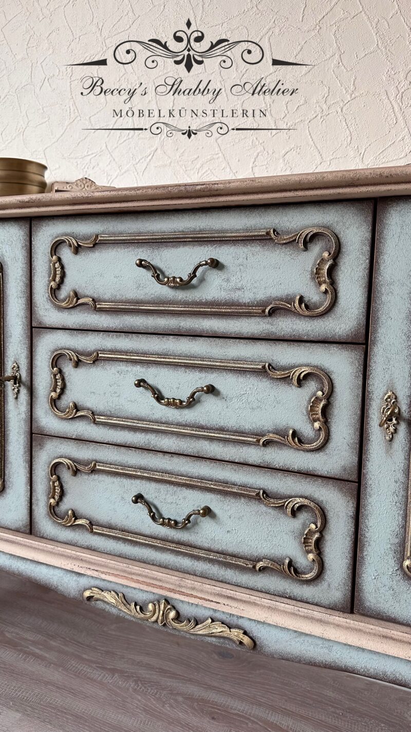 Chippendale Kommode Les Roses – Bild 4