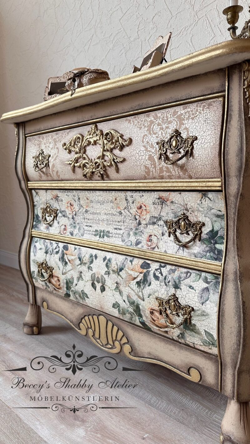 Zauberhafte Barockstil Kommode Garden Whimsy – Bild 13
